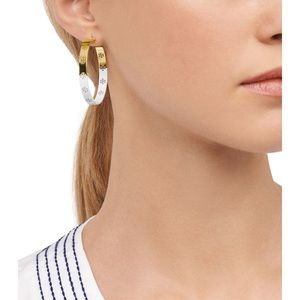 Tory Burch Pierced T- Hoop Earring